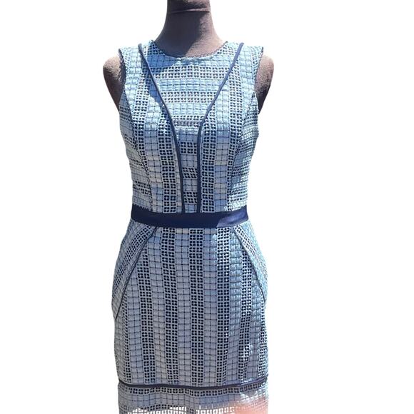 Adelyn Rae Rhea Woven Lace Dress Blue Sz XS - Picture 3 of 10